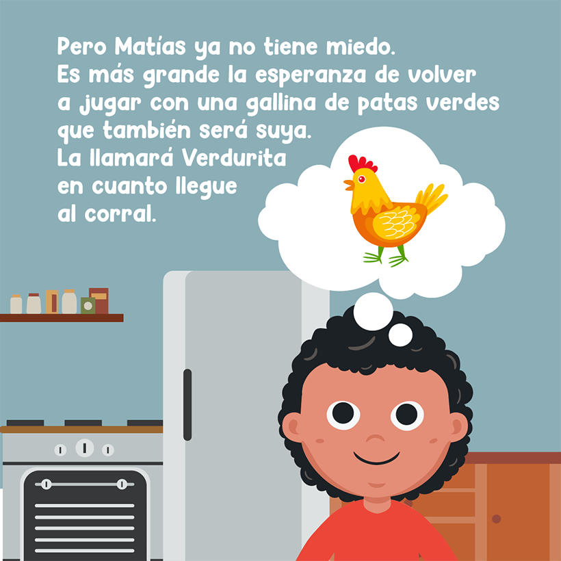 Gallina de patas verdes